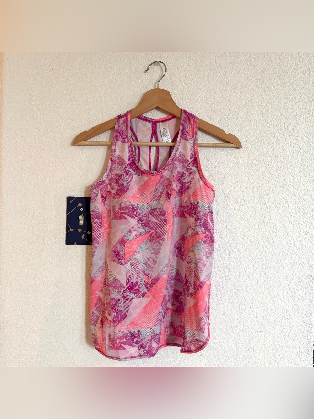 Ivivva by Lululemon Kids Girls Tank Top Pink Geometric Size 12